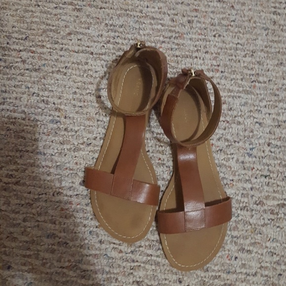 Franco Sarto Shoes - Brown strappy leather sandals